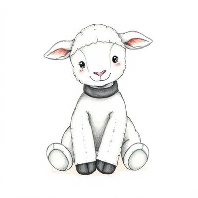 Black and White Pullover Darling Lamb