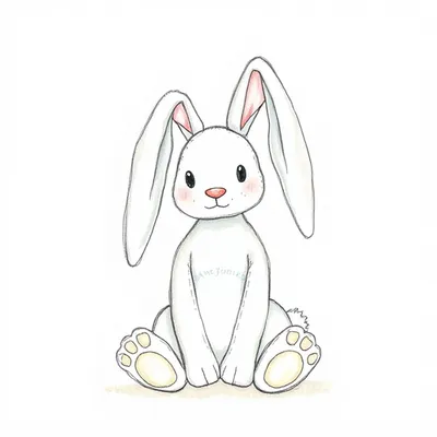 Bashful Silver Bunny Chime