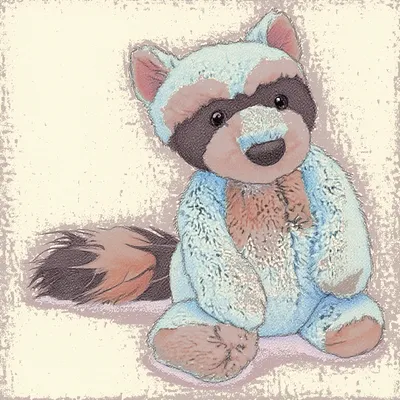 Bashful Woodland Babe Raccoon