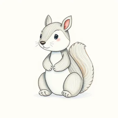 Puffball Grey Squirrel