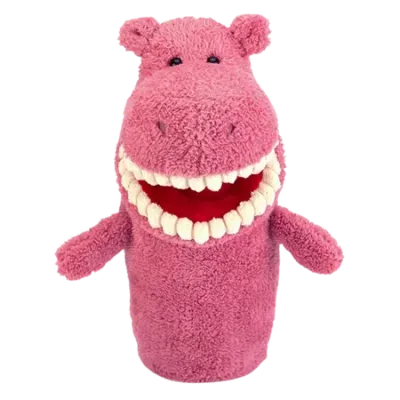 Toothy Hippo Hand Puppet