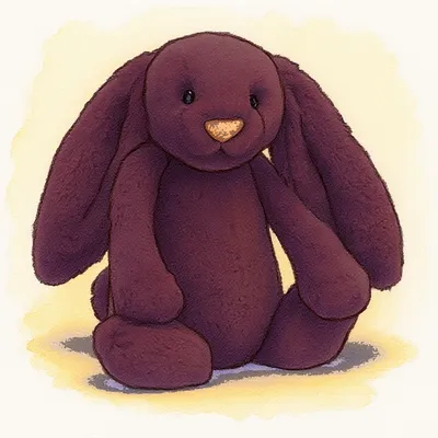 Bashful Plum Bunny (Large)