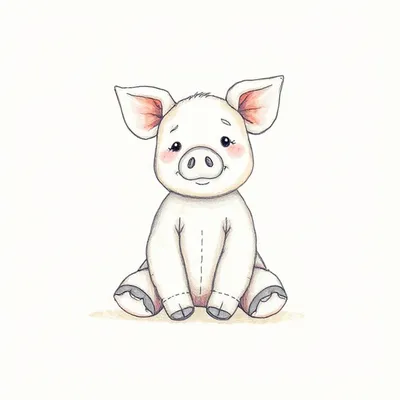 Angora Petunia Piglet (Medium)