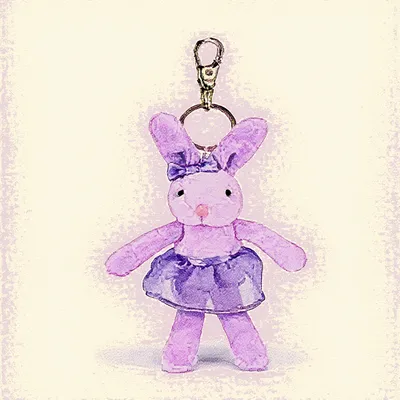 Tutu Lulu Lilac Bunny (Keyring)