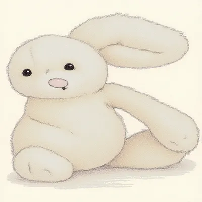 Bashful Cream Mouse (Medium)