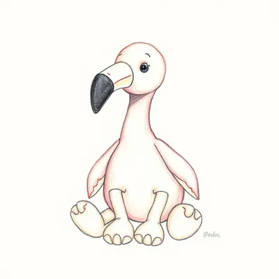 Flora Flamingo (Bag Charm)