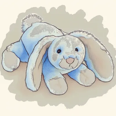 Loppy Silver Bunny (Small)