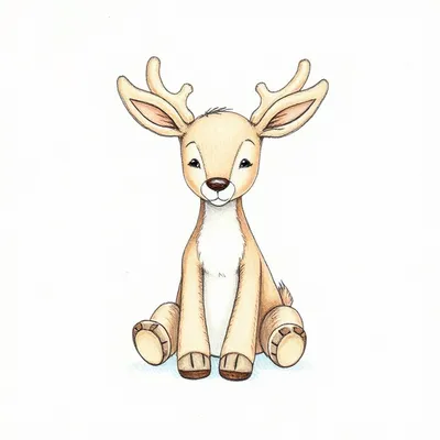 Bashful Pine Reindeer