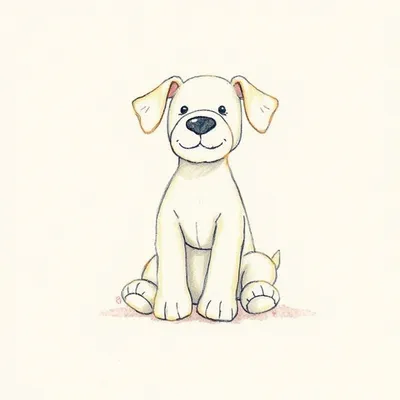 French Fancy Dog - Rose Pattern