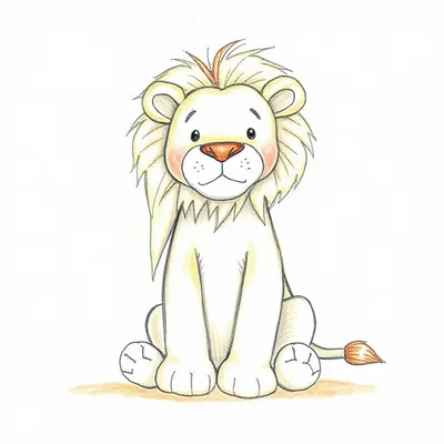 Bashful Lion Pencil Case