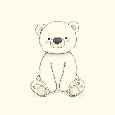 Bashful Polar Bear - Baby