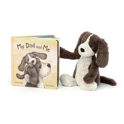 My Dad and Me Book and Bashful Fudge Puppy (Medium)