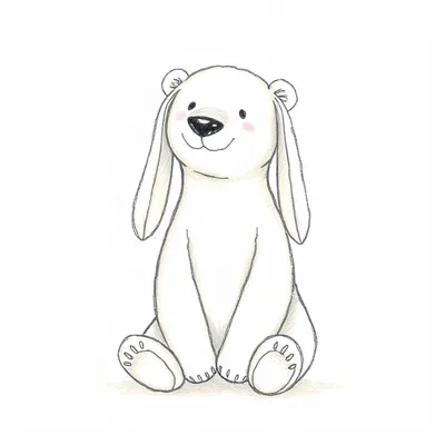 Bashful Winter Polar Bear