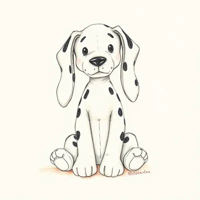 Bashful Dalmatian