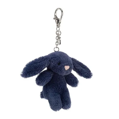 Bashful Navy Bunny (Bag Charm)
