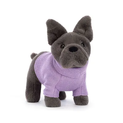 Sweater French Bulldog (Purple - Medium)