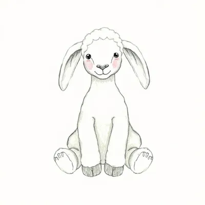 Bashful Greyface Lamb (Small)