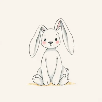 Bashful Silver Snow Bunny