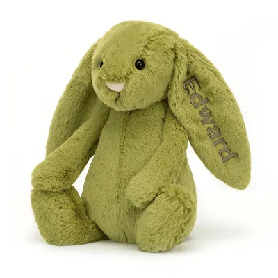 Personalised Bashful Moss Bunny (Medium)