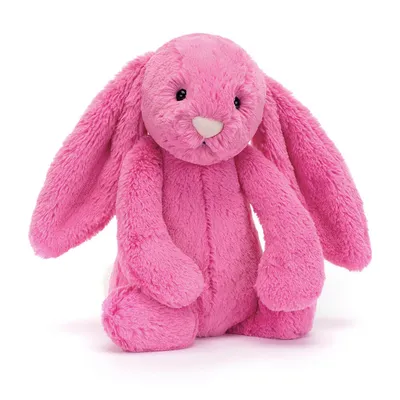 Bashful Hot Pink Bunny (Medium)