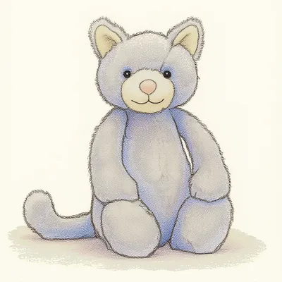 Bashful Grey Kitty