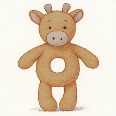 Bashful Giraffe Ring Rattle