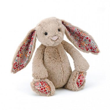 Bashful Beige Blossom Bunny (Red, Green)