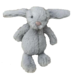 Bashful Silver Bunny (Tiny)