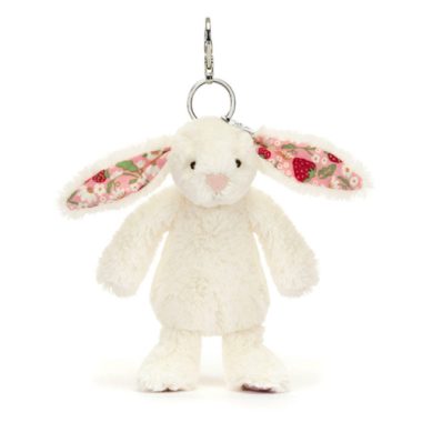Blossom Cream Bunny 'Berry' (Bag Charm)
