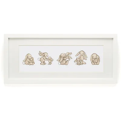 Bashful Bunny Framed Print (Large)