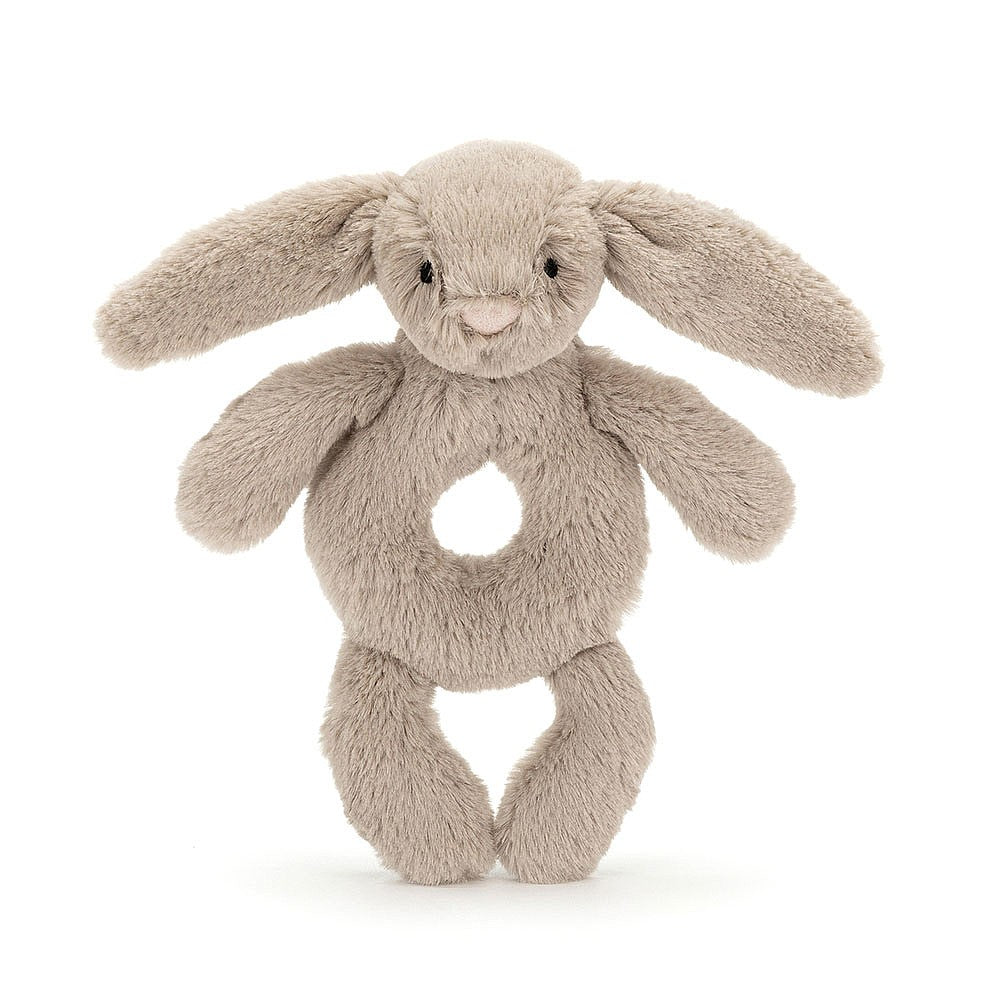 Bashful Bunny Ring Rattle - Beige