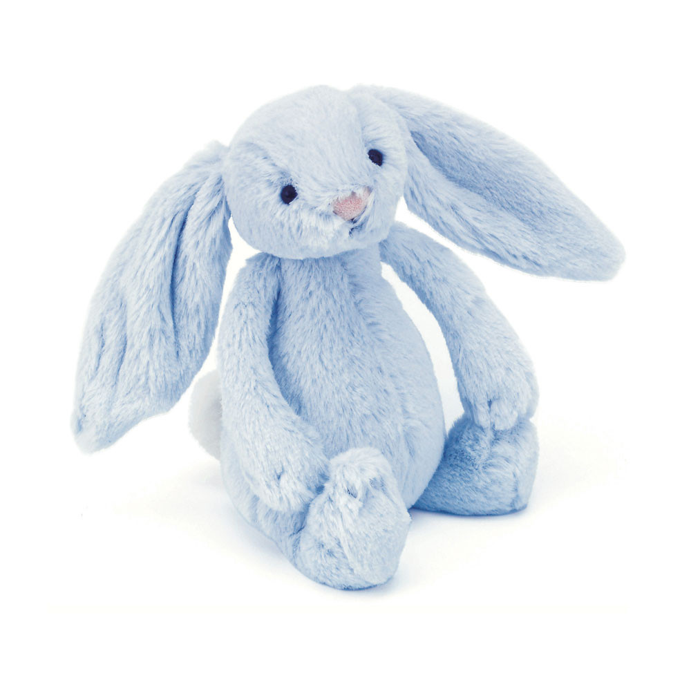 Bashful Blue Bunny Rattle