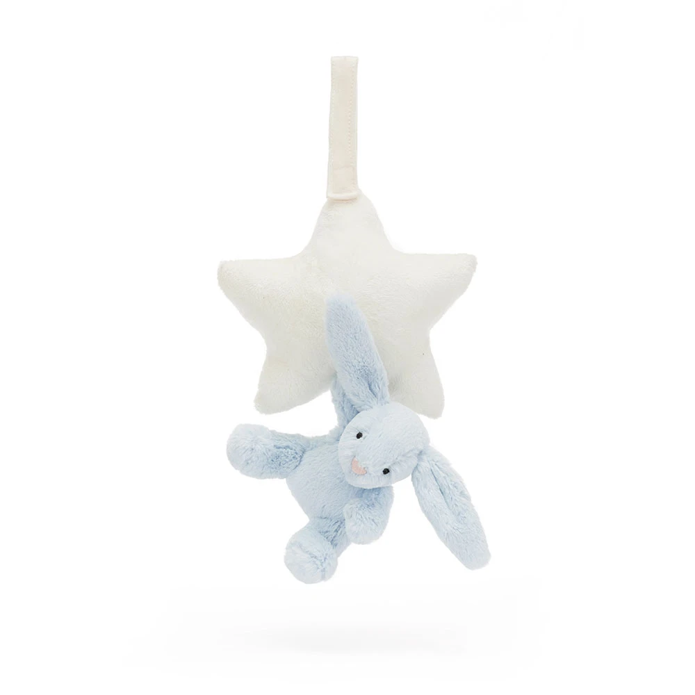 Bashful Blue Bunny Star Musical Pull (Medium)