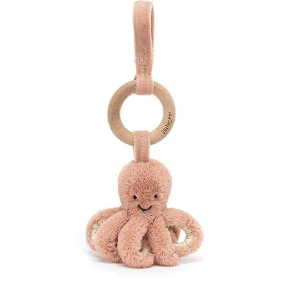 Odell Octopus Wooden Ring Toy