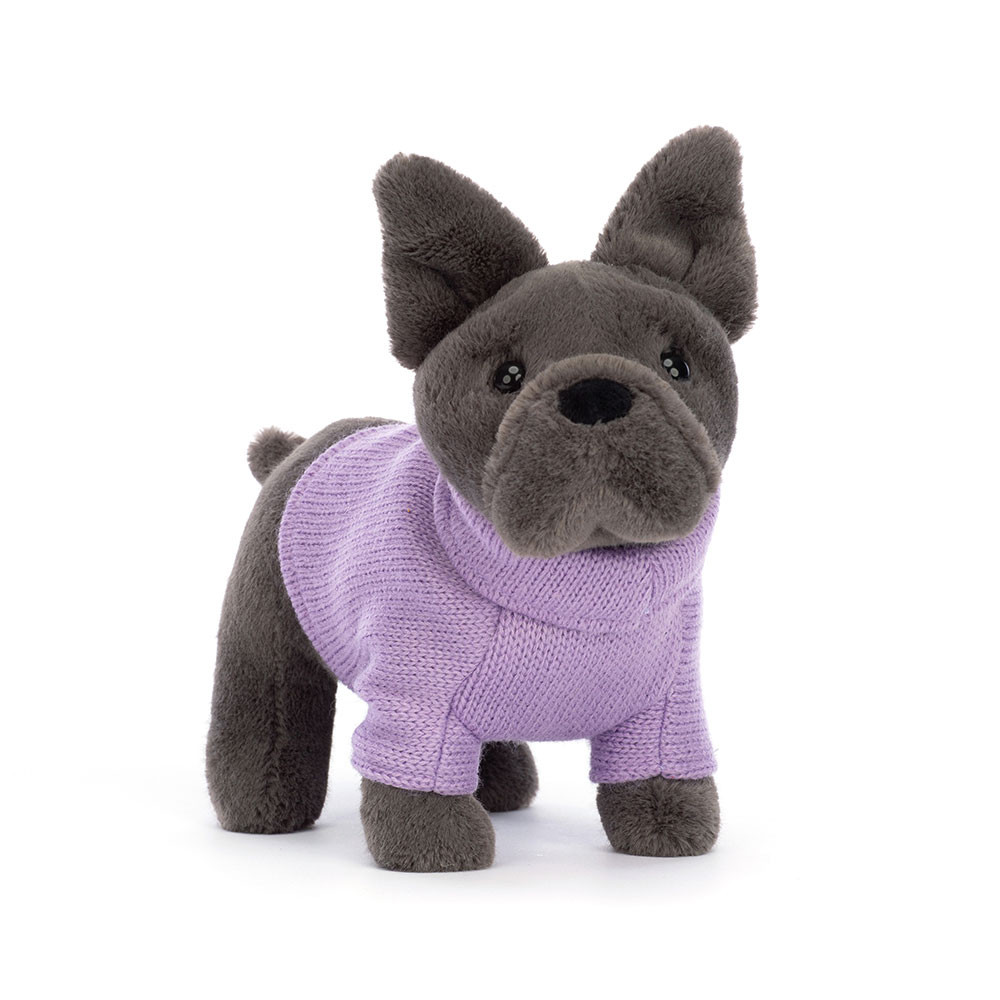 Sweater French Bulldog (Purple - Medium)