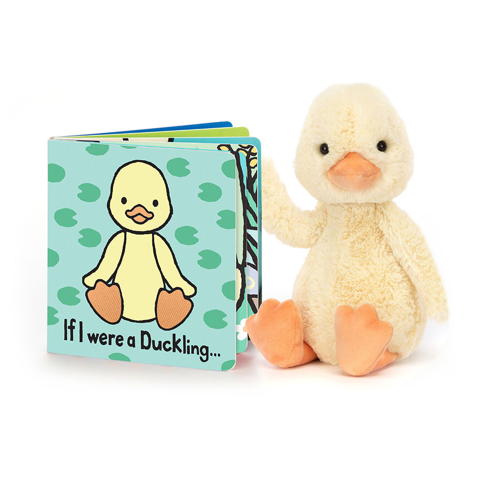 If I Were a Duckling Board Book and Bashful Duckling (Medium)