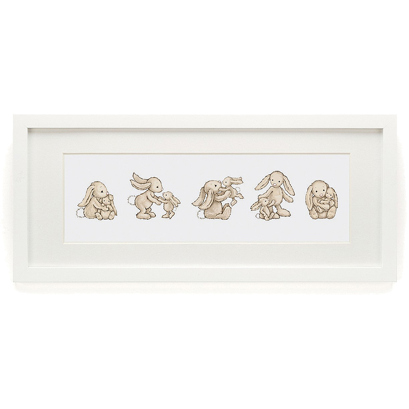 Bashful Bunny Framed Print (Large)