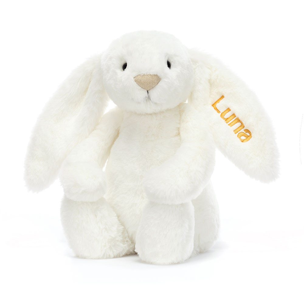 Personalised Bashful Luxe Bunny Luna (Medium)