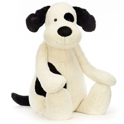 Bashful Black & Cream Puppy - Giant