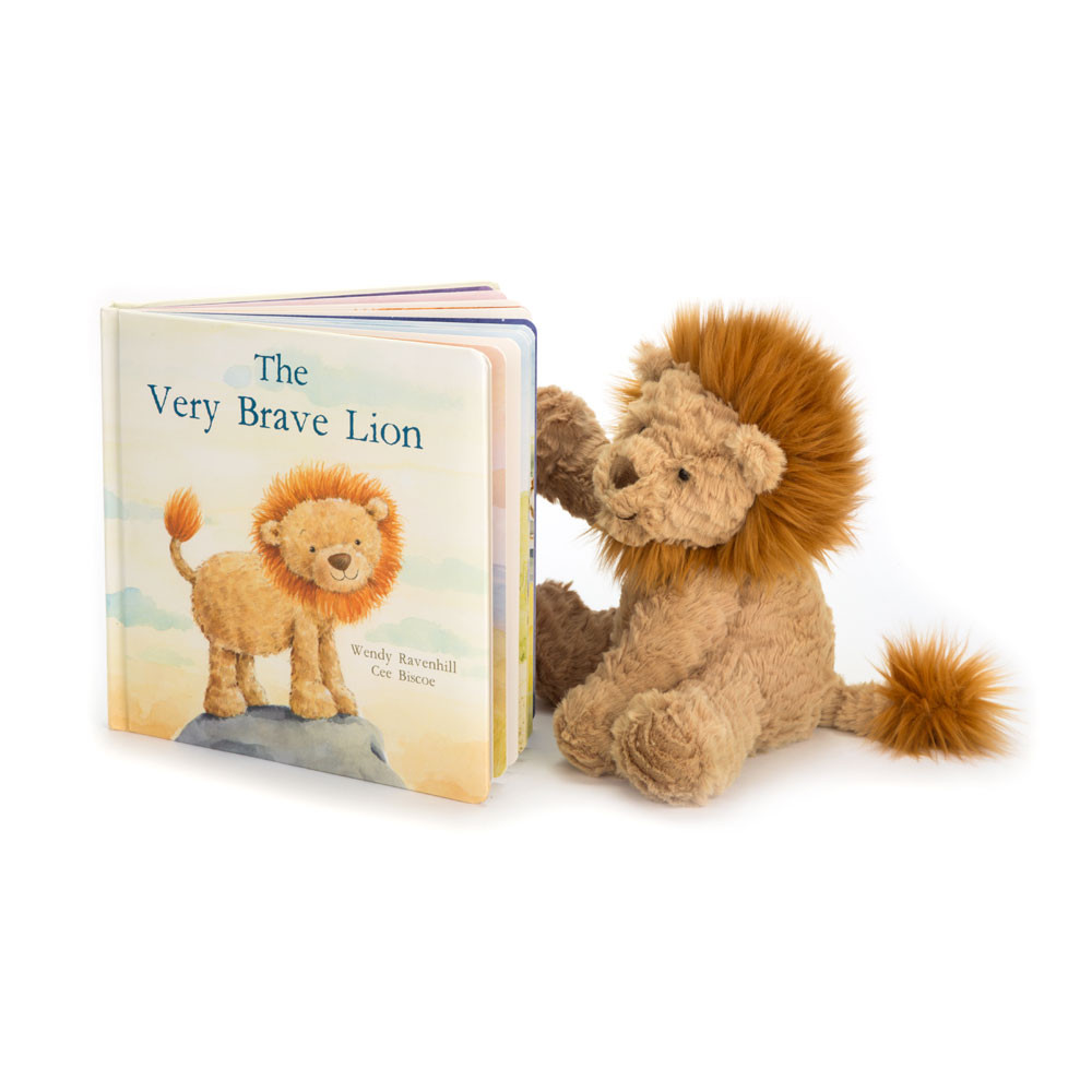 The Very Brave Lion Book and Fuddlewuddle Lion (Medium)