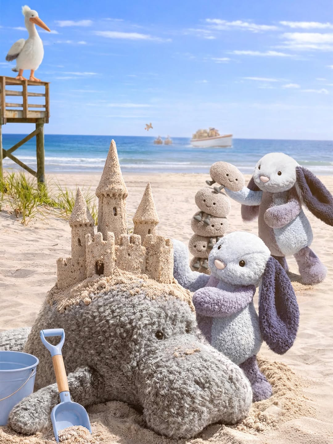 Seaside adventures are calling! 🌊

Which Jelly would you invite for a day by the sea? 🤭💙

#jellycat 
#jellycatsummer
