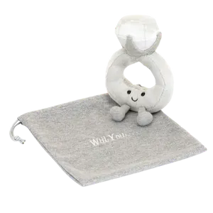 Amuseables Diamond Ring with Personalised Bag (Medium)