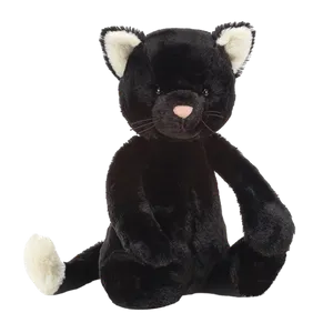 Bashful Black Kitten (Medium)