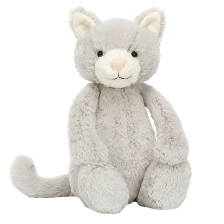 Bashful Grey Kitty (Medium)