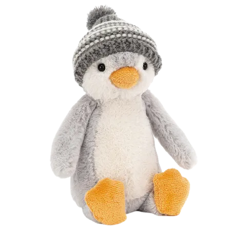 Bashful Bobble Hat Penguin (Grey)