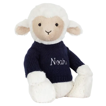 Skipson Lamb with Personalised Navy Jumper