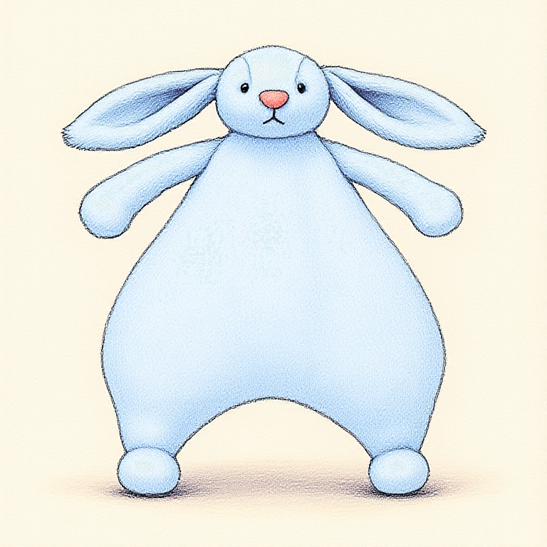 Bashful Blue Bunny Comforter