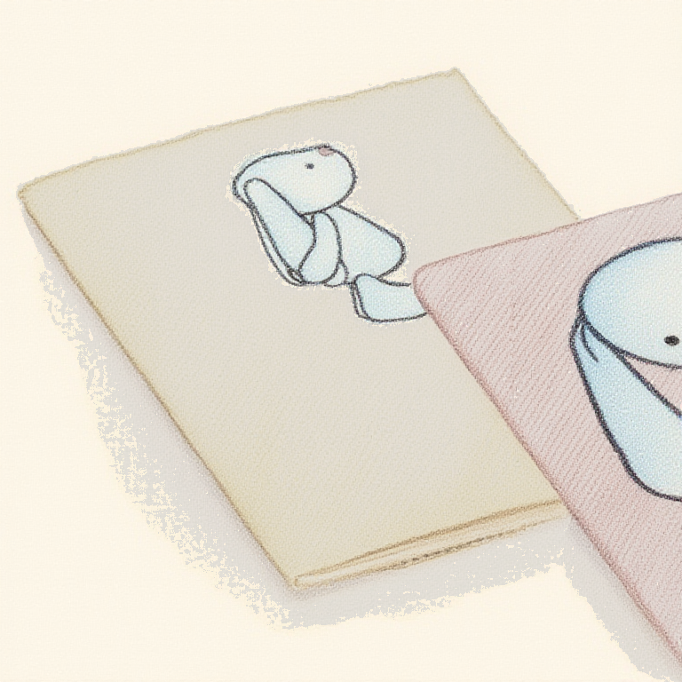 Bashful Bunny Beige Spots A6 Note Book