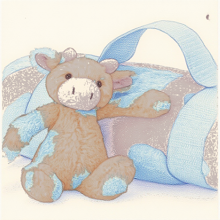 Bashful Calf Travel Set