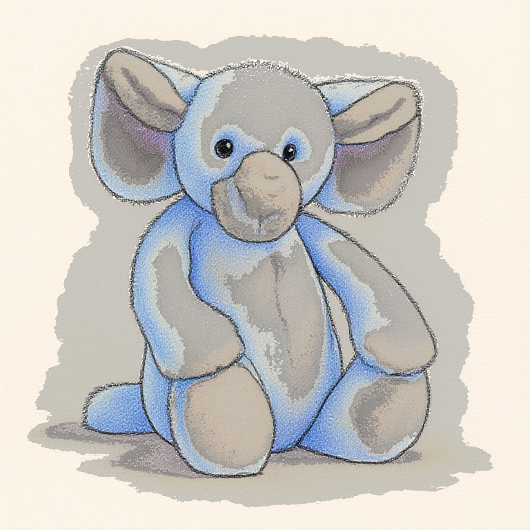 Bashful Elephant (Large)